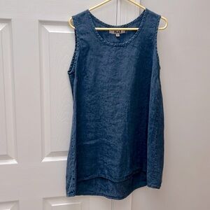 Flax Denim Linen Sleeveless Tunic
